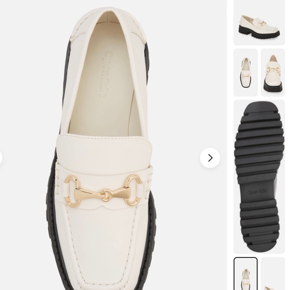 Nordstrom / OPEN EDIT PLATFORM BIT LOAFERS NWOT - Picture 2 of 5